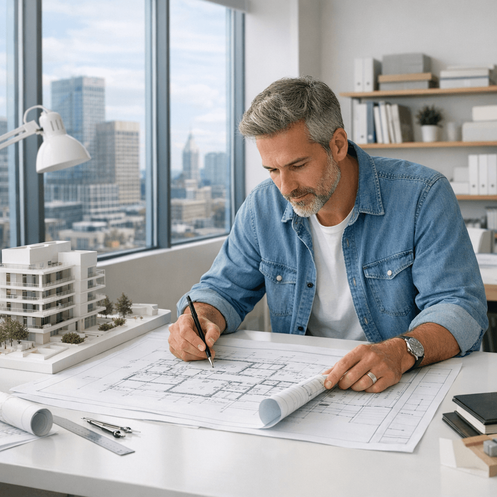 Bureau d'architecte moderne…