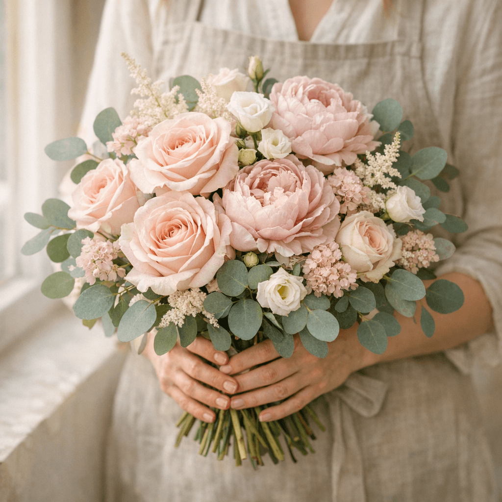 Bouquet de fleurs pastel…